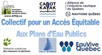Lettre ouverte pour un accès équitable aux plans d’eau publics  Lettre ouverte pour un accès équitable aux plans d’eau publics