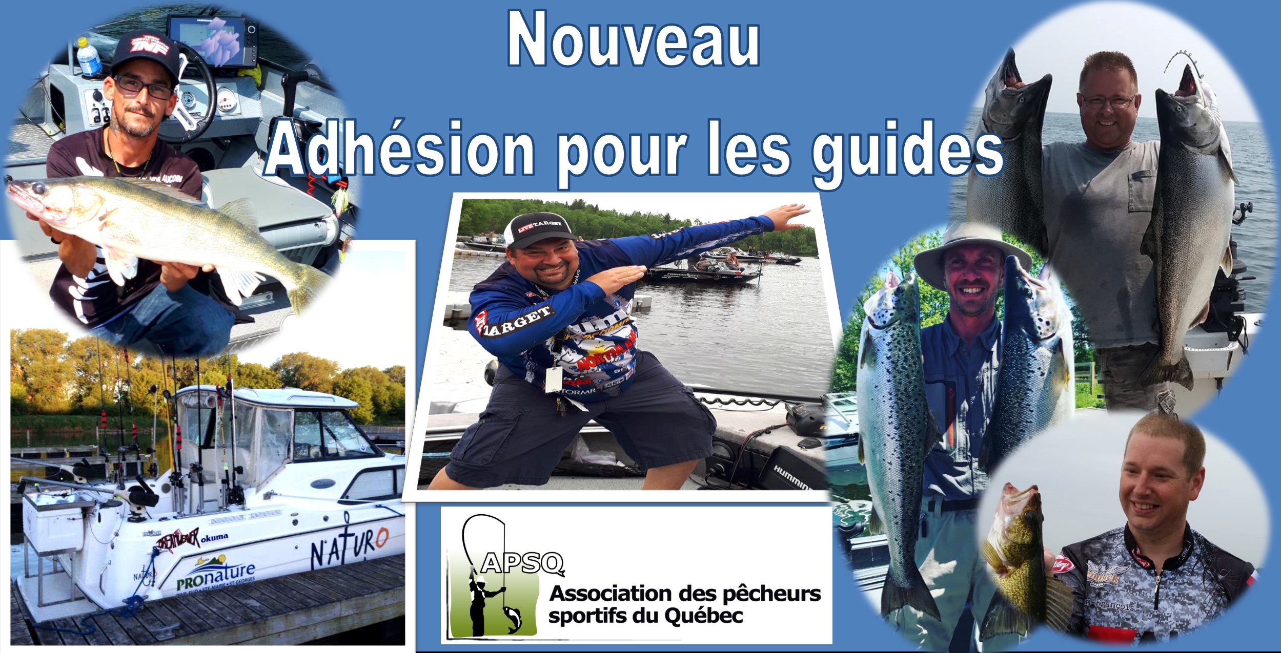 Nouveau en 2019 - Adhésion pour les guides de pêche