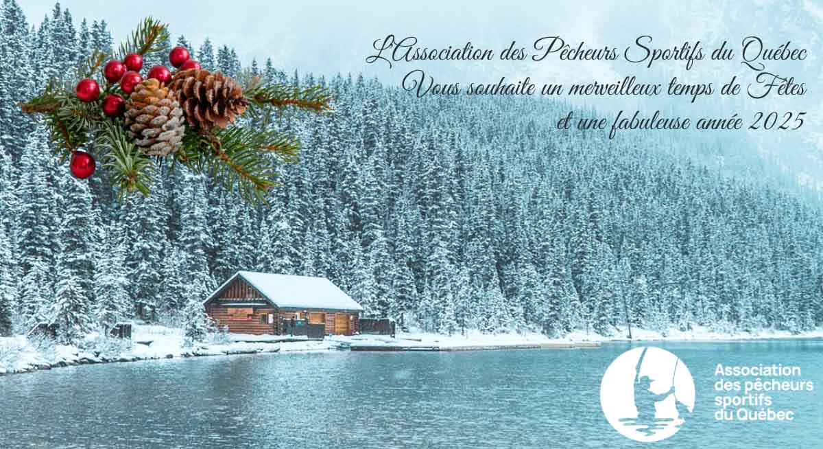 L'Association des Pêcheurs Sportifs du Québec vous souhaite un très joyeux temps des Fêtes.